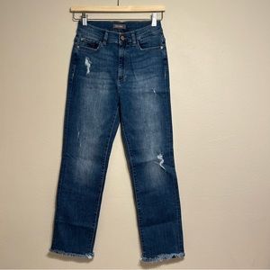 DL1961 Mara Ankle‎ High Rise Instasculpt Straight Medium Wash Blue Jeans 27